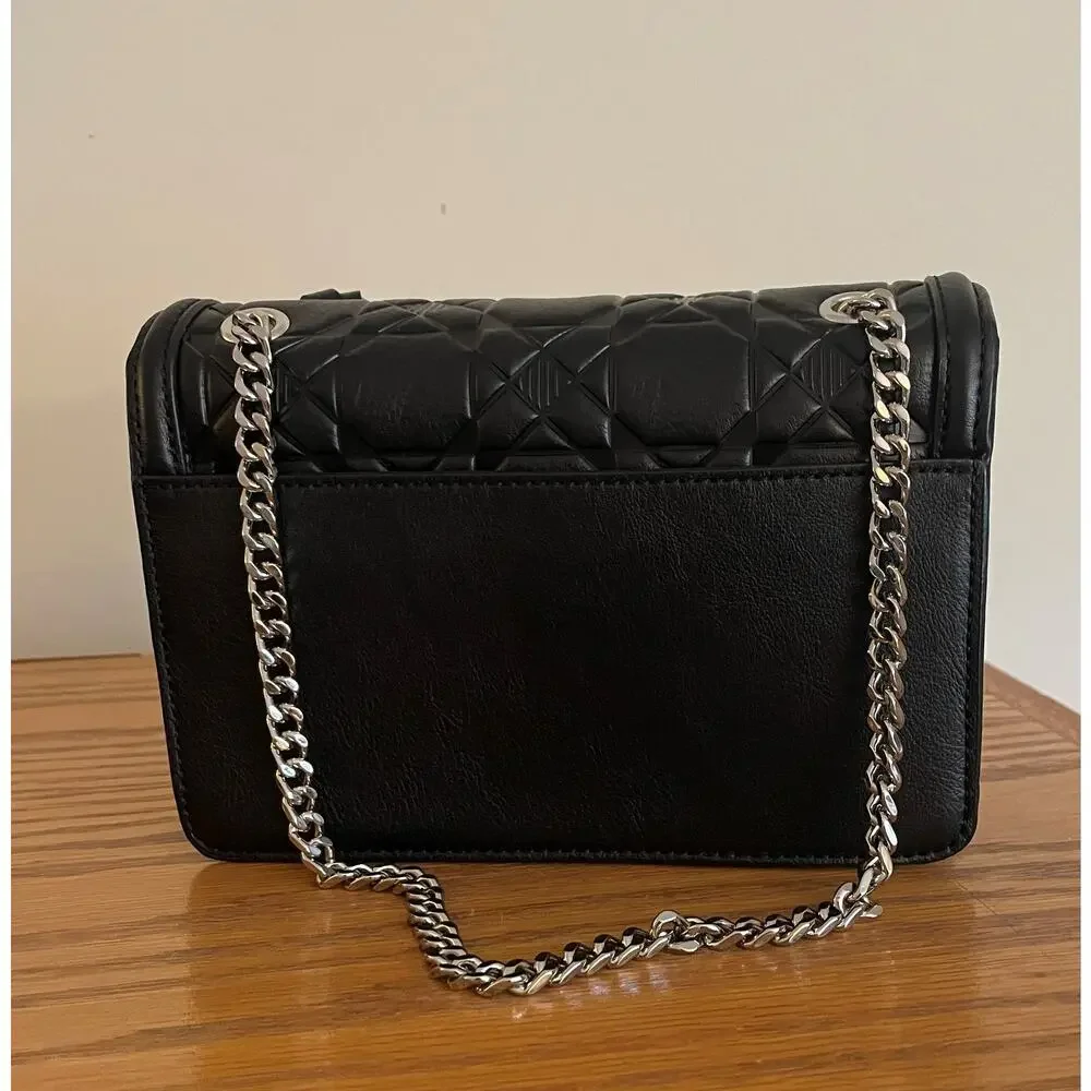 Brighton Elise Flap Bag - Black Quilted Leather Pretty Tough Collection New/NWT